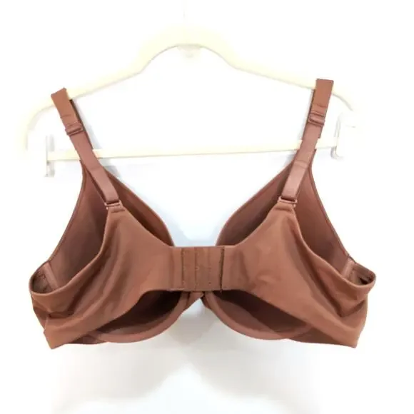 Ambrielle Womens 42C Bra Everyday Full Coverage Brown Plus Size - Picture 2 of 5